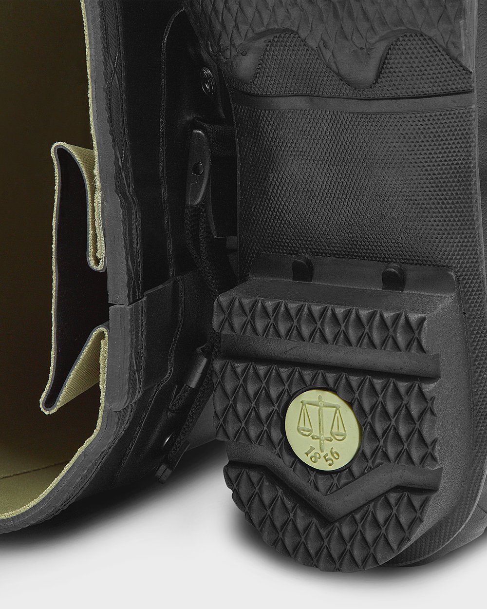 Galochas Altas Hunter Homem Pretas - Norris Field Side Adjustable - 31RLGWJQV